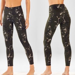 Fabletics Olive Green High Rise Leggings in XS